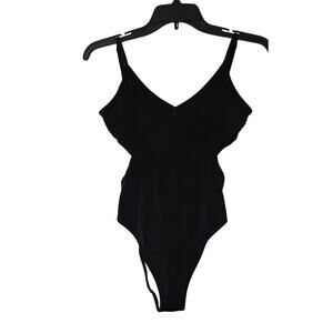 Victorias Secret Pink Strappy Side One Piece Black Multicolor Side Size Small